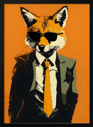 Tablou înramat „Fox In a Suit” de Andreas Magnusson