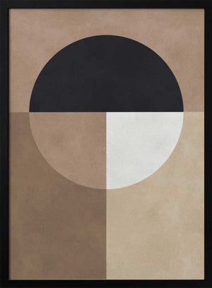 Tablou înramat „Brown geometry 7” de Vitor Costa