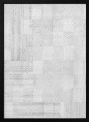 Tablou înramat „White Woven Blocks 3” de cartissi