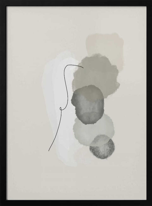 Tablou înramat „Organic shapes in boho style” de Imaginative