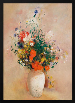 Tablou înramat „Vase of Flowers” de Odilon Redon