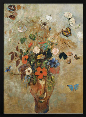 Tablou înramat „Still Life With Flowers” de Odilon Redon