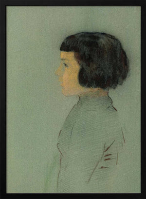 Tablou înramat „Young Woman In Profile” de Odilon Redon