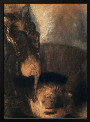 Tablou înramat „Saint George and the Dragon” de Odilon Redon