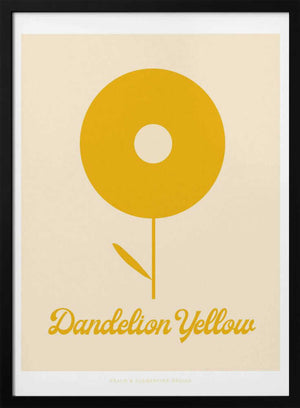 Tablou înramat „Pandc Dandelionyellow Copy” de Jenny Liz Rome