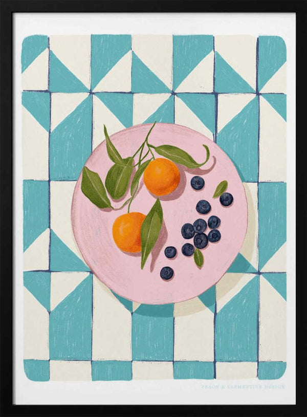 Tablou înramat „Pandc Citrus and Berries” de Jenny Liz Rome