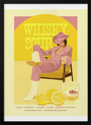 Tablou înramat „Jlr Whiskysour Pink Copy” de Jenny Liz Rome