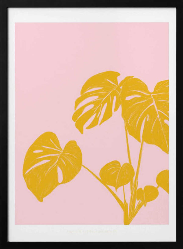 Tablou înramat „Pandc Houseplant Copy” de Jenny Liz Rome