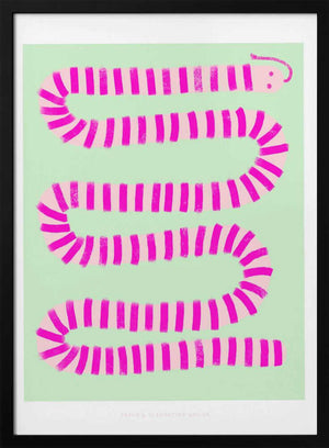 Tablou înramat „Pandc Pinksnake Copy” de Jenny Liz Rome