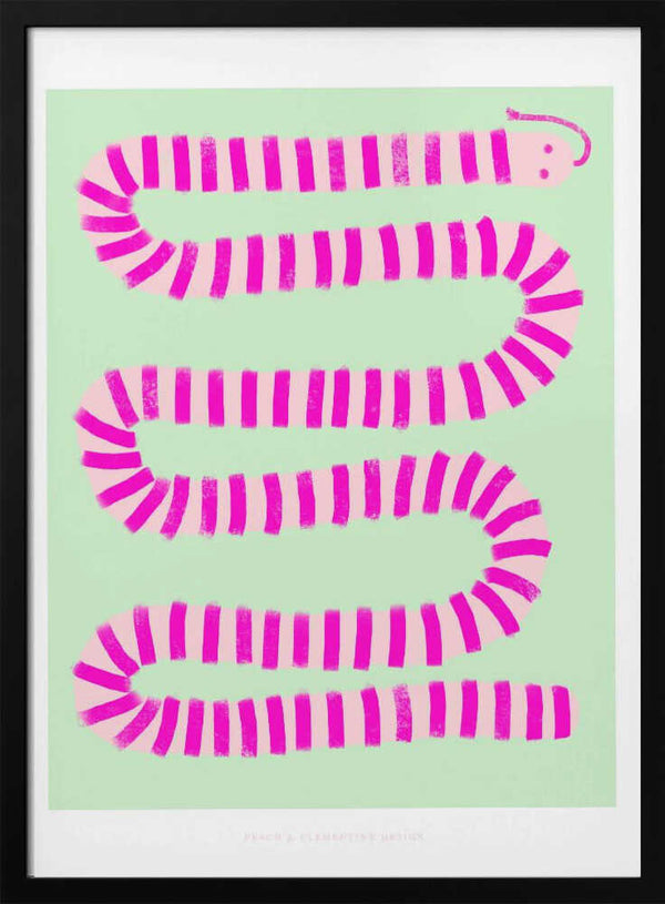 Tablou înramat „Pandc Pinksnake Copy” de Jenny Liz Rome