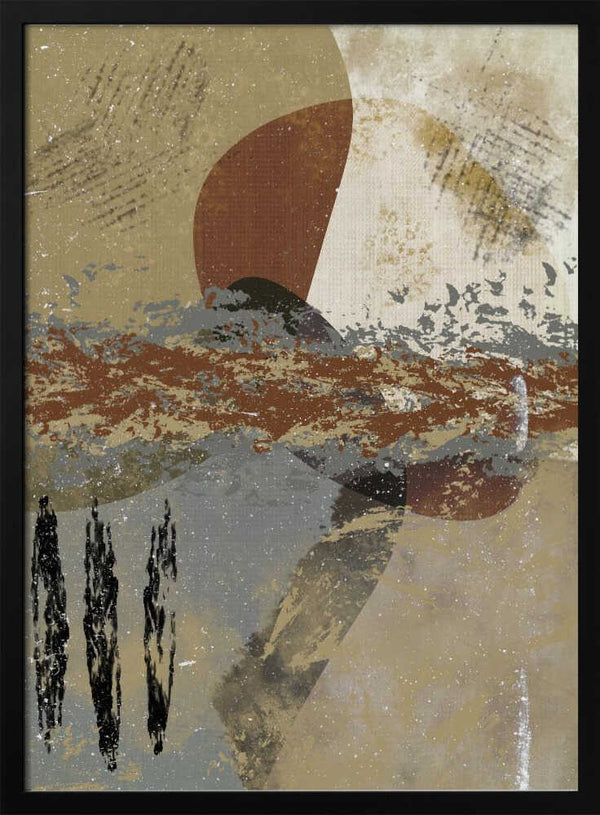 Tablou înramat „Quantum Waves” de Imaginative