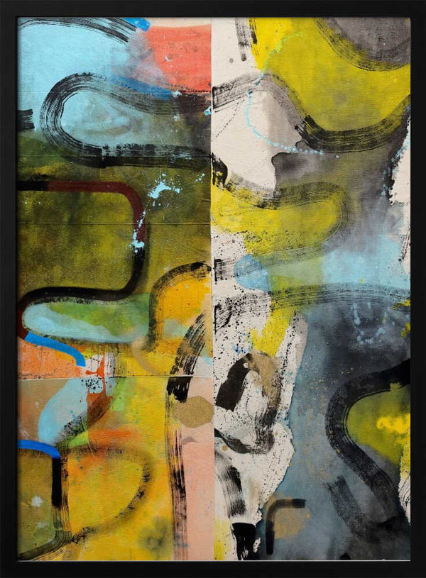 Tablou înramat „Abstract” de Poonam Choudhary