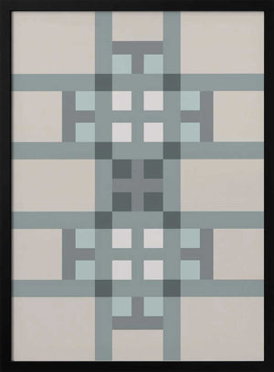 Tablou înramat „Line cross artwork” de Paperago