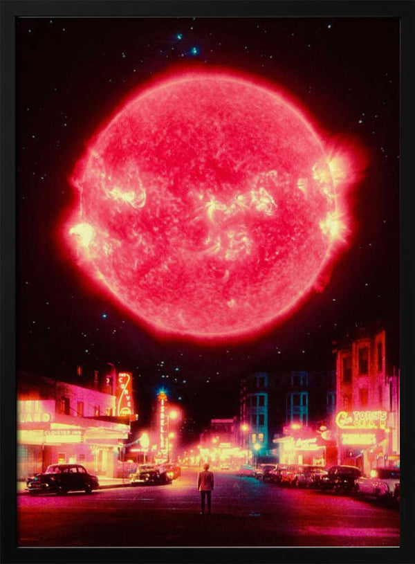 Tablou înramat „Neon Nightfall” de Taudalpoi