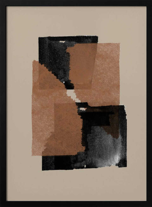Tablou înramat „Earthy Blocks Blend” de THE MIUUS STUDIO