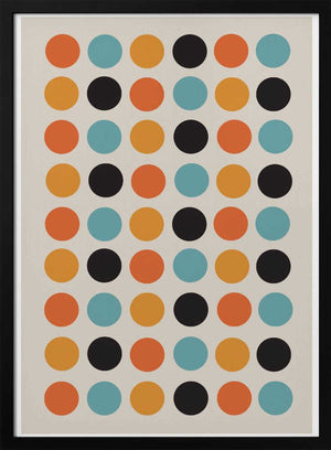 Tablou înramat „Retro Dot Delight” de THE MIUUS STUDIO