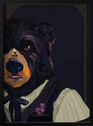 Tablou înramat „Bear” de The Whiskey Ginger