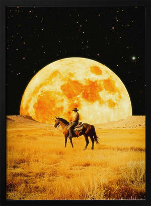 Tablou înramat „Lunar Cowboy” de Taudalpoi