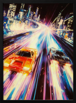 Tablou înramat „Street Racers” de Taudalpoi