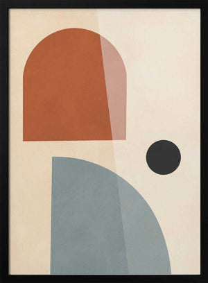Tablou înramat „Circles and semicircles 1” de Vitor Costa