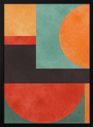 Tablou înramat „Colorful geometric composition 2” de Vitor Costa