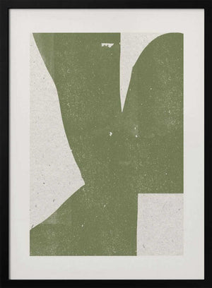 Tablou înramat „Green Abstract Form” de THE MIUUS STUDIO