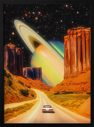 Tablou înramat „Road Trip to the Rings of Infinity” de Taudalpoi