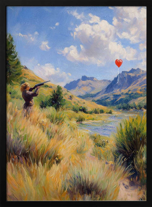 Tablou înramat „Shooting for love” de Dikhotomy