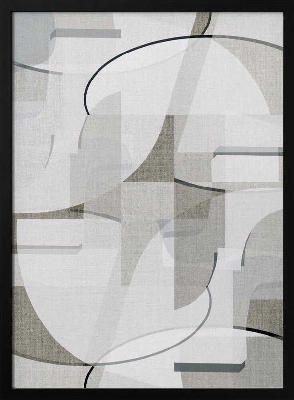 Tablou înramat „Neutral Curves 3” de cartissi