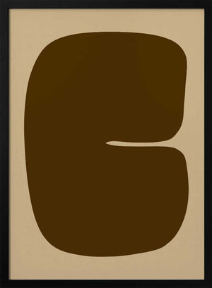 Tablou înramat „Bold Brown Form” de Treechild