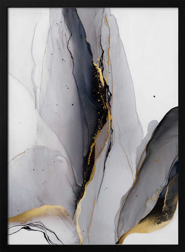 Tablou înramat „Golden Veins Flow” de Alevtina Shelest