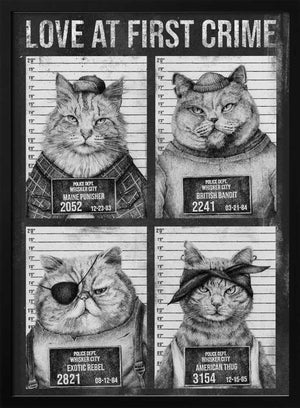 Tablou înramat „Love At First Crime” de Mike Koubou