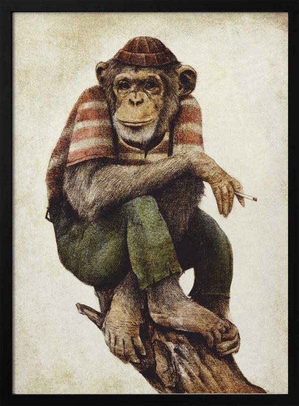 Tablou înramat „Smoke &amp; Chill” de Mike Koubou