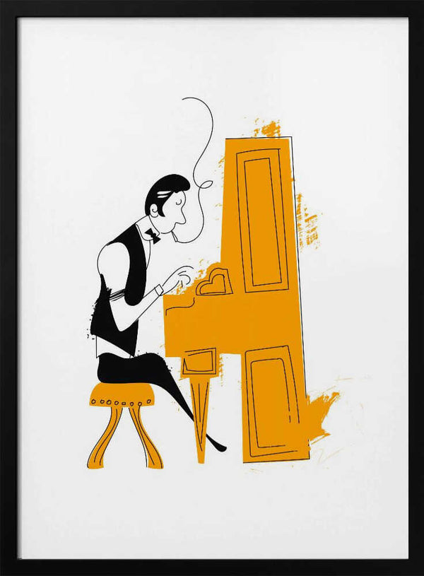 Tablou înramat „New Orleans Pianist” de Nicholas