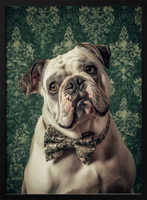 Tablou înramat „The Gentleman Bulldog” de SHANDU