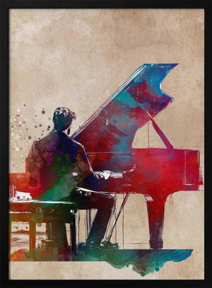 Tablou înramat „Pianist1” de Justyna Jaszke