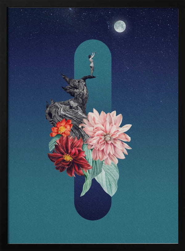 Tablou înramat „Full Moon” de Dominik Przerwa