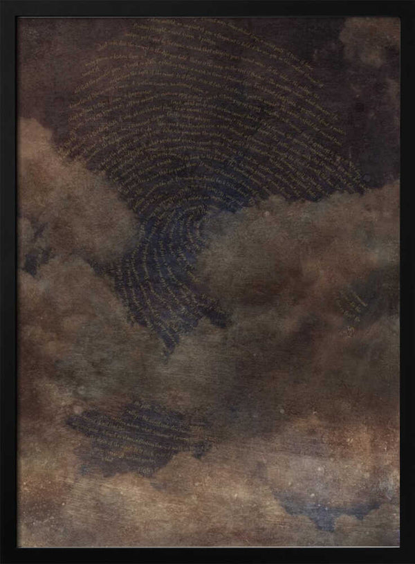 Tablou înramat „Sign In the Sky Brown” de Pia Lilenthal