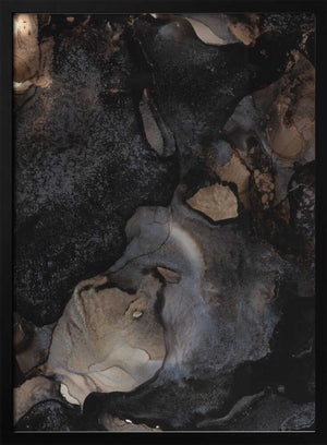 Tablou înramat „Swirling Dark and Earthy Tones” de uplusmestudio