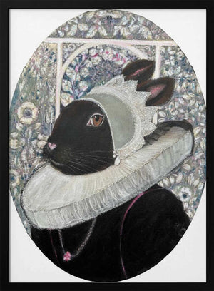 Tablou înramat „Regal Rabbit Portrait” de Karenina Fabrizzi