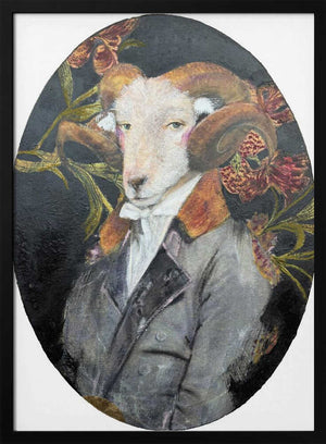 Tablou înramat „Regal Ram Portrait” de Karenina Fabrizzi