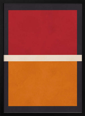 Tablou înramat „Red and Orange Blocks” de Vitor Costa