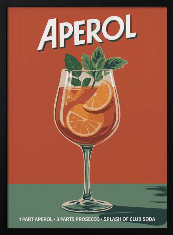Tablou înramat „Aperol Vintage No 2” de Andreas Magnusson