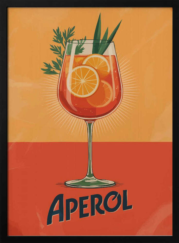 Tablou înramat „Aperol Vintage No 3” de Andreas Magnusson