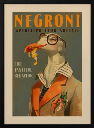 Tablou înramat „Chic Seagull Society” de The Whiskey Ginger