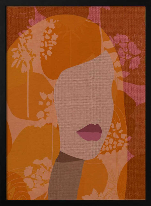 Tablou înramat „Floral Silhouette” de Dina Dankers