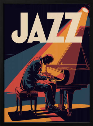 Tablou înramat „Jazz Pianist” de Andreas Magnusson