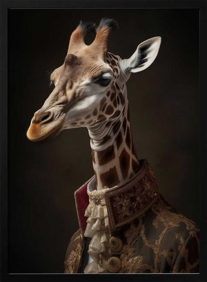 Tablou înramat „Giraffe Portrait” de Andreas Magnusson