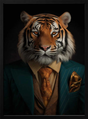 Tablou înramat „Tiger Portrait” de Andreas Magnusson