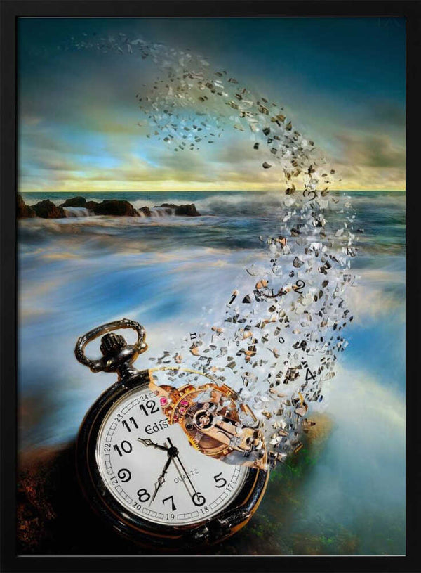 Tablou înramat „The Vanishing Time” de Sandy Wijaya